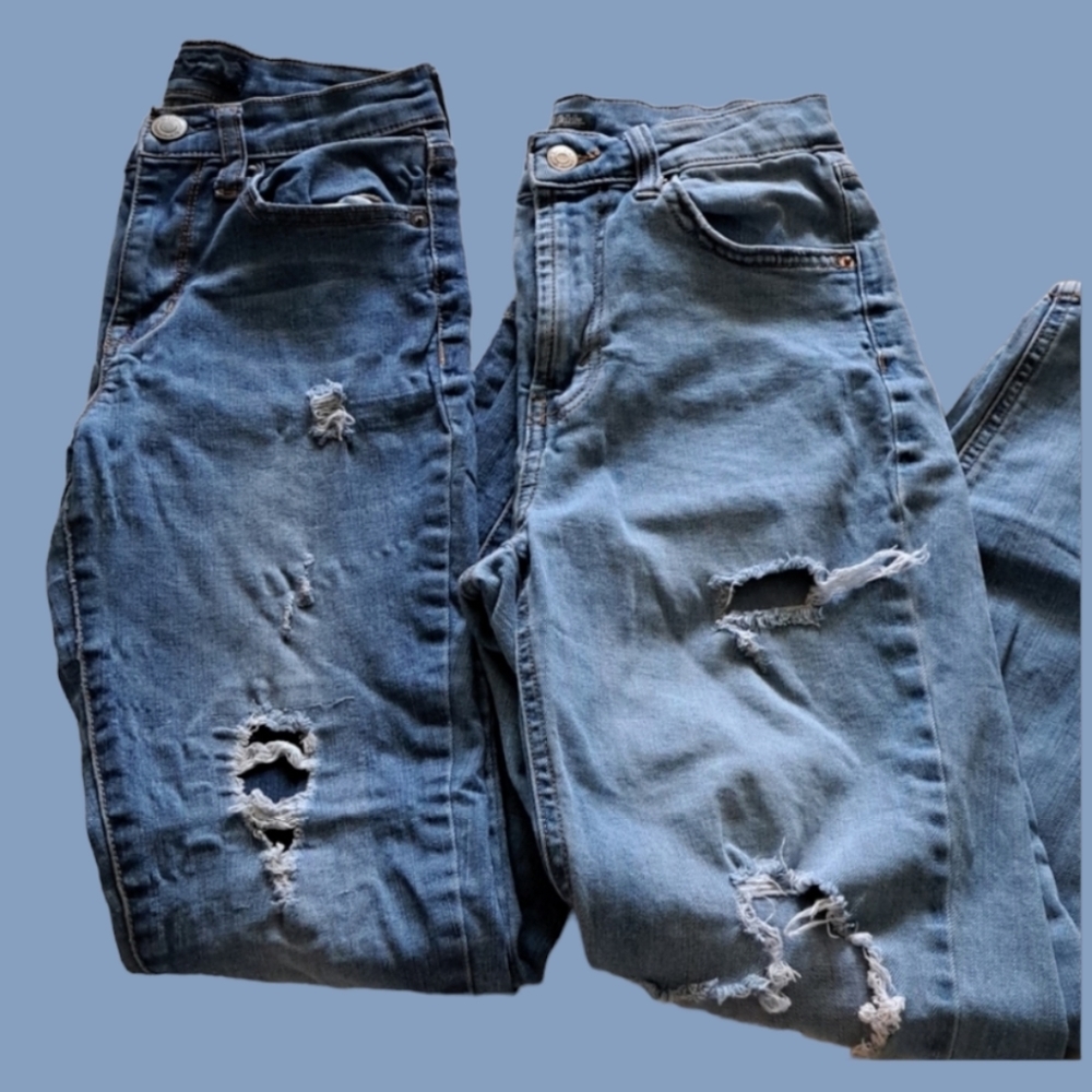 3 for $20 AEROPOSTALE Jean & WILD FABLE Jean Bundle Size 0 ZERO Distressed Jeans